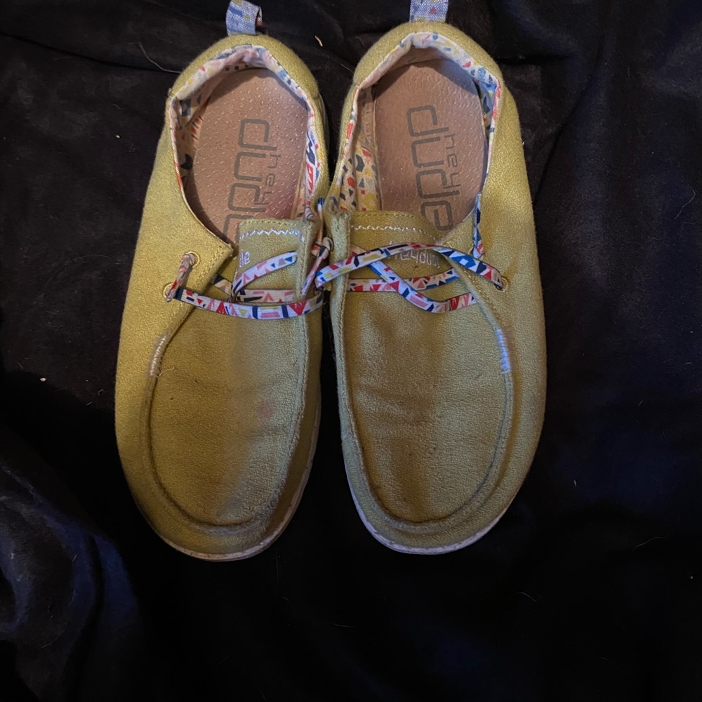 Hey Dude Mustard Yellow Casual Shoes